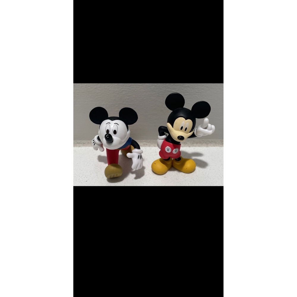 Disney Mickey Mouse PVC Figures Set of 2 Dolgen Collectible Cake Toppers 2.5"